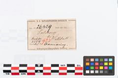 Etikett zu Bronzearmreif (NHMW-PRAE-026429)